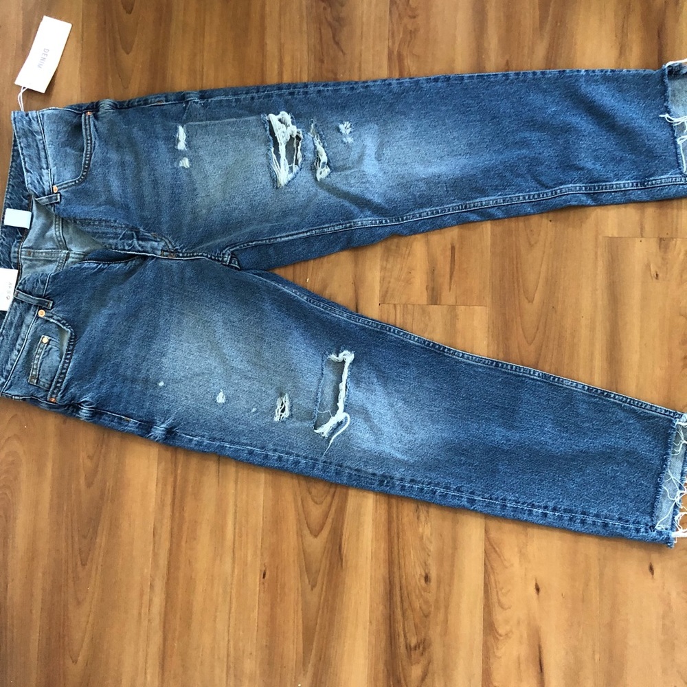 H&M high waist straight women’s jeans.